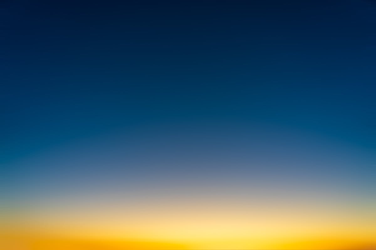 Gradient in the sky with abstract blue and yellow natural background.